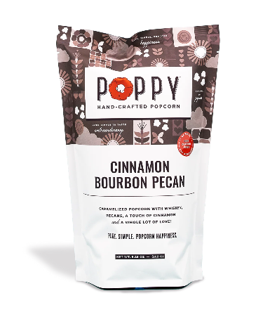 Cinnamon Bourbon Pecan Poppy Popcorn