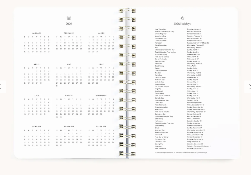 2026 Softcover Weekly Planner - Ivory Antelope
