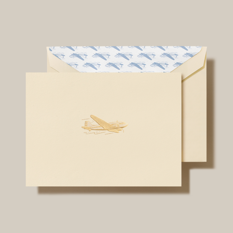 Vintage Airplane Note