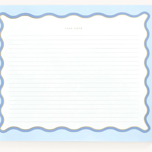Scalloped Lined Notepad