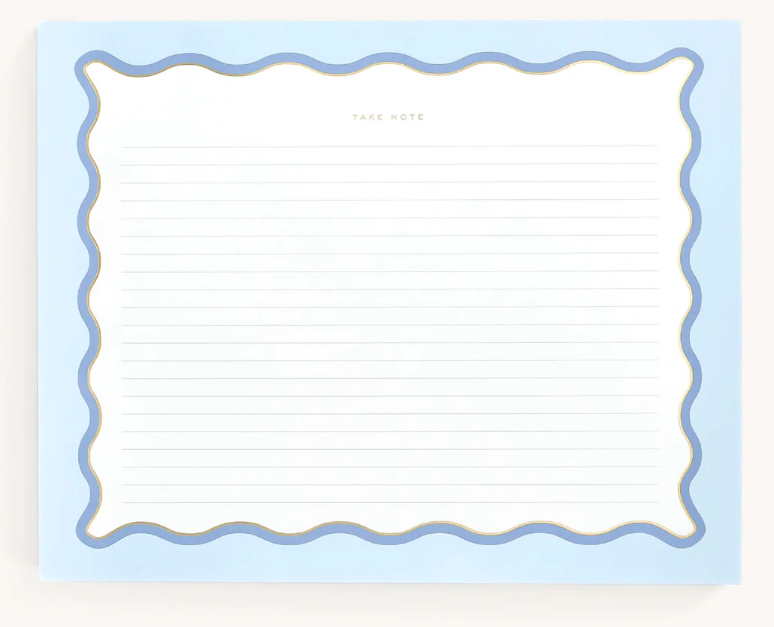 Scalloped Lined Notepad