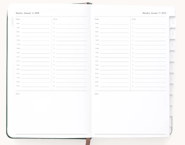 Evergreen Dapperdesk Daily Planner