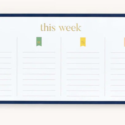 Weekly Keyboard Notepad