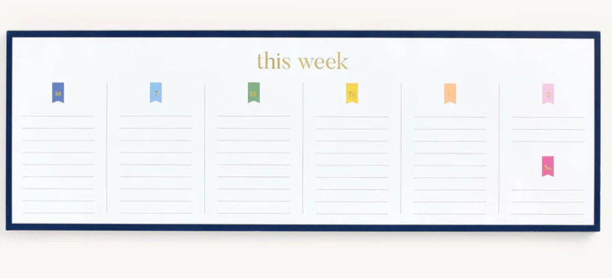 Weekly Keyboard Notepad