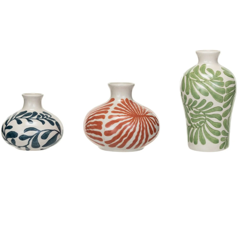 Vase with Abstract Designs