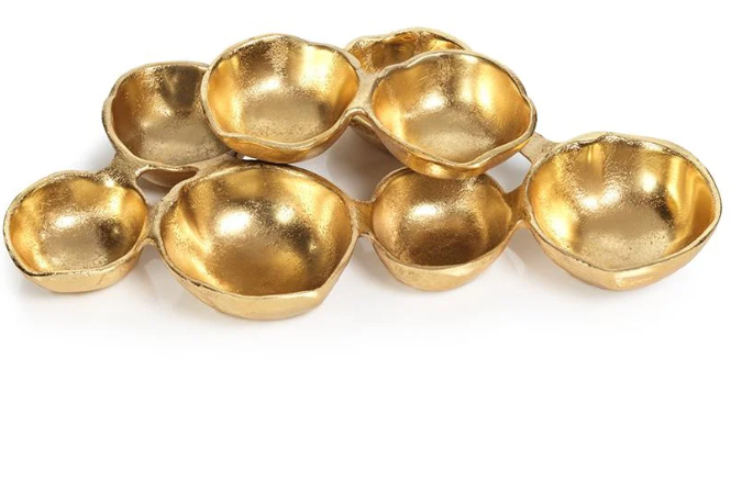 Antique Gold 8 Bowl Cluster