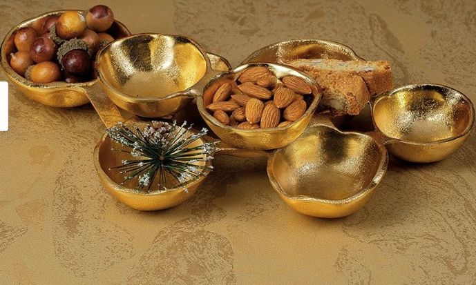 Antique Gold 8 Bowl Cluster