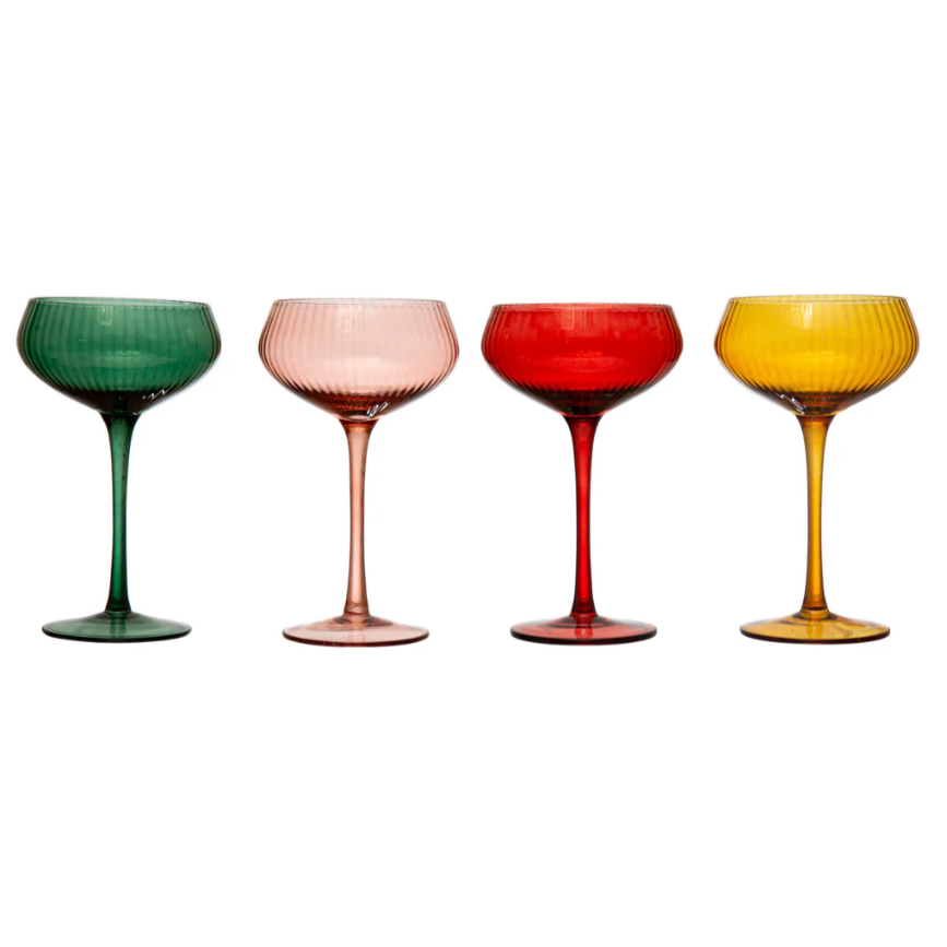 Round Stemmed Couple Glass
