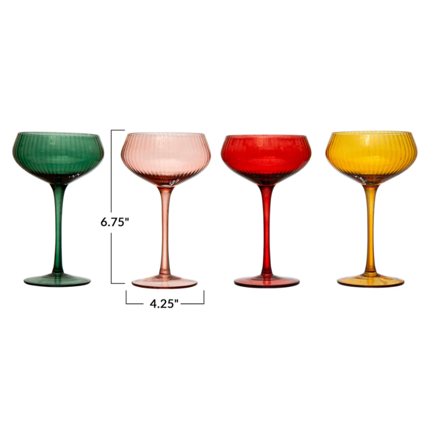 Round Stemmed Couple Glass