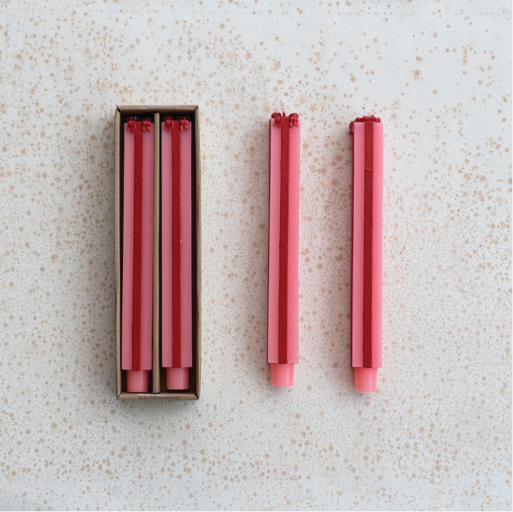 Present Shaped Taper Candles