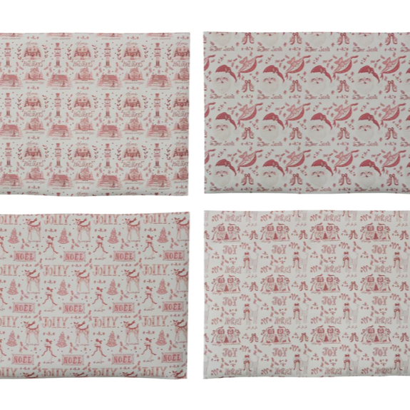 Rustic Red Wrapping Paper Sheets