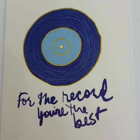 Record Greeting Card