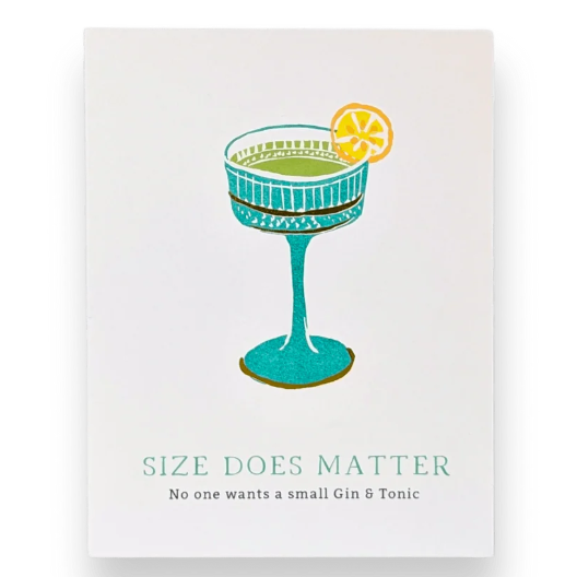 Size Matters Greeting Card