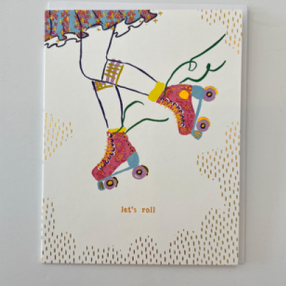 Roller Skates Greeting Card