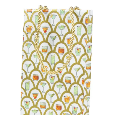 Deco Cocktails Bottle Bag