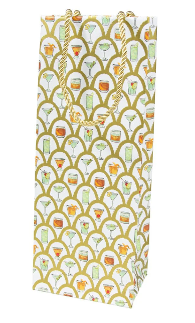 Deco Cocktails Bottle Bag