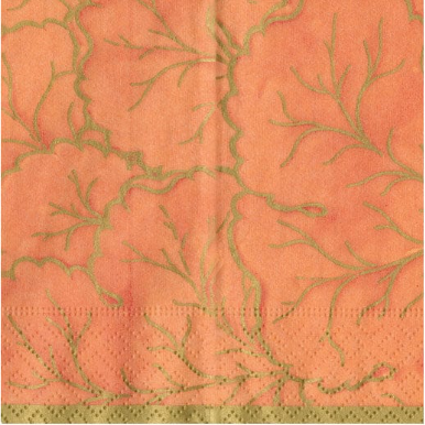 Gilded Majolica Guest Towel