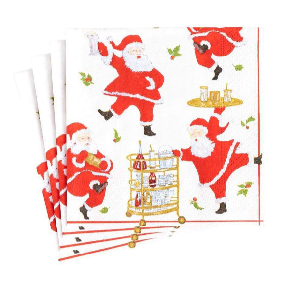 Cocktails with Santa Cocktail Napkin