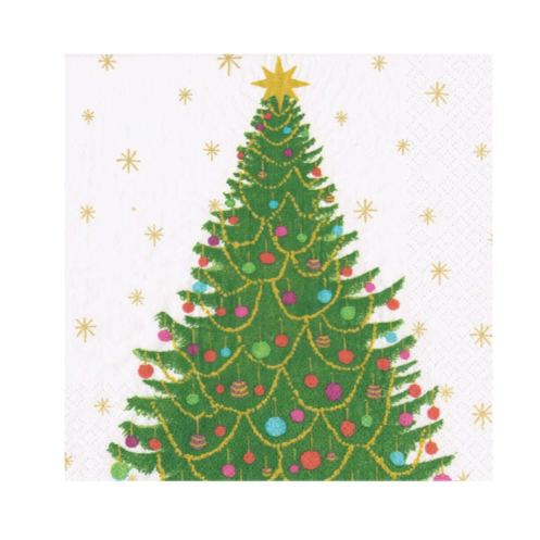 Merry and Bright Cocktail Napkin