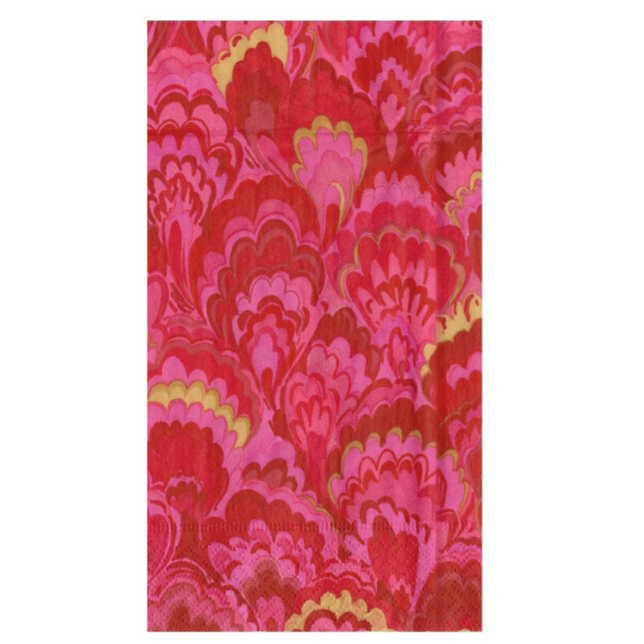 Fuchsia Marbled Ceramica Guest Towel