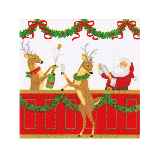 Santas Bar Cocktail Napkin