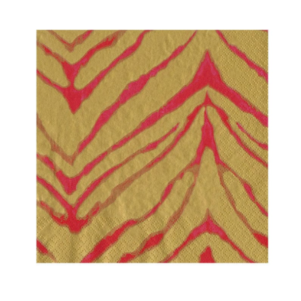 Fuchsia Go Wild Cocktail Napkins