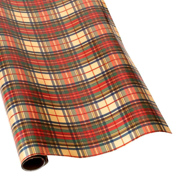 Dress Stewart Tartan Gold Wrapping Paper