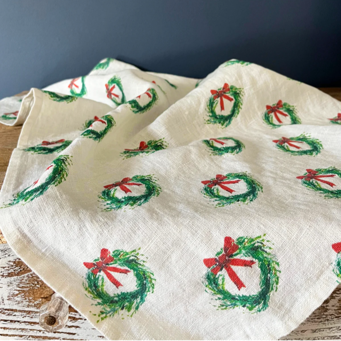 Wreath Kitchen Towel