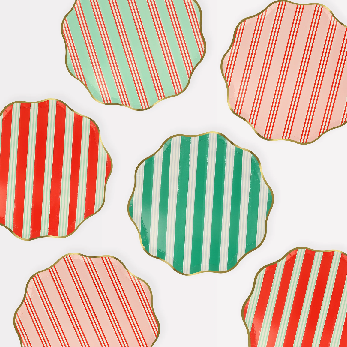 Festive Stripe Side Plates