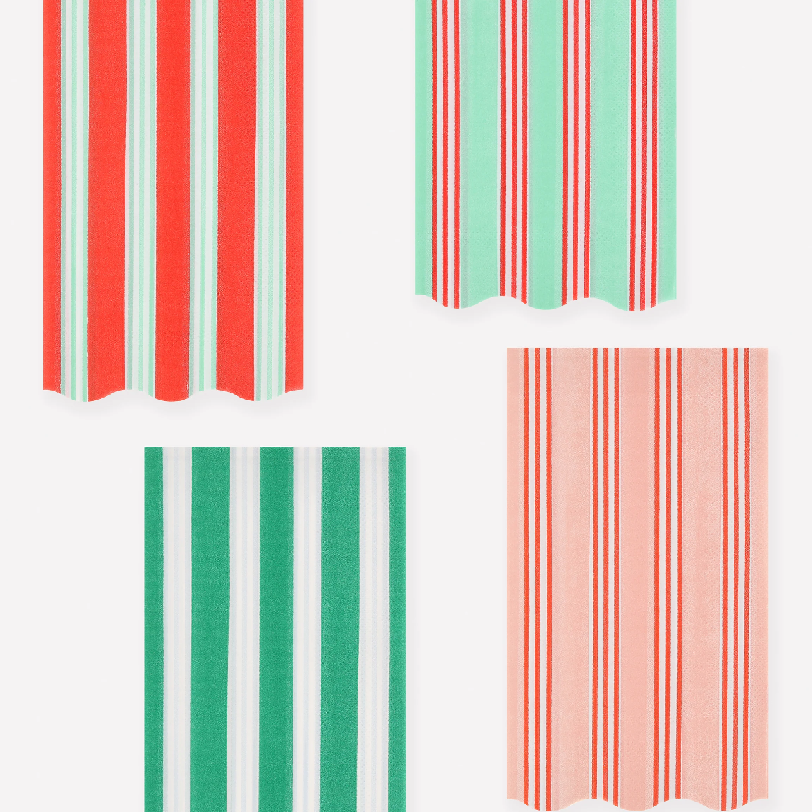 Festive Stripe Guest Towels