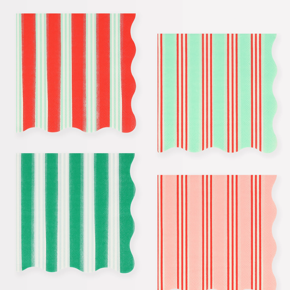 Festive Stripe Small Napkins