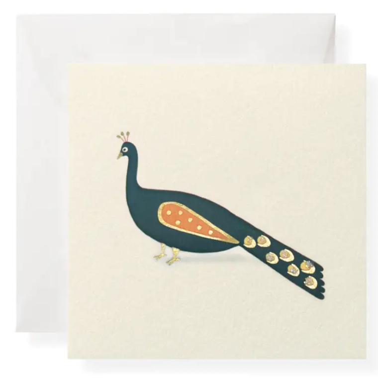 Peacock Enclosure Card