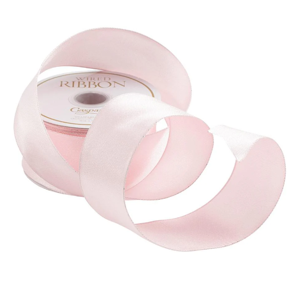 Solid Light Pink Satin Ribbon