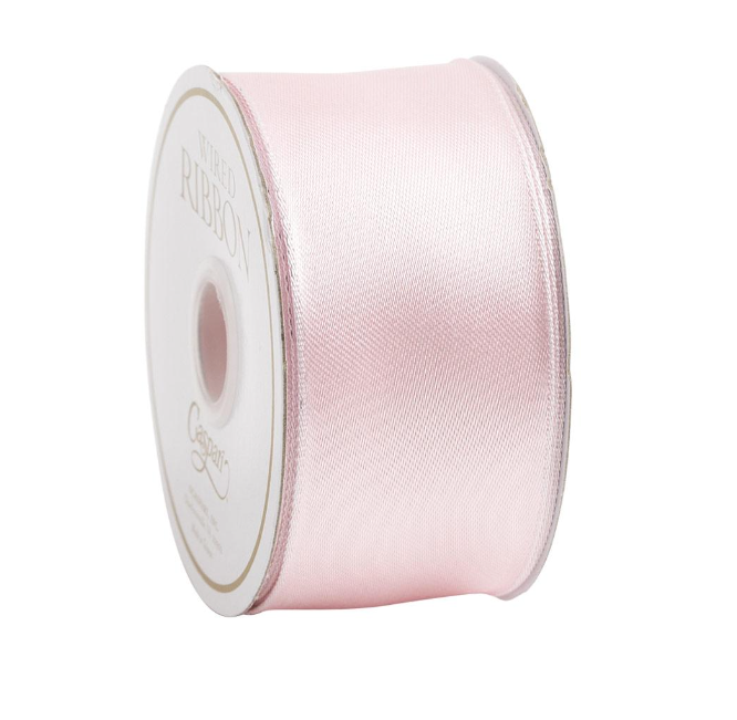 Solid Light Pink Satin Ribbon