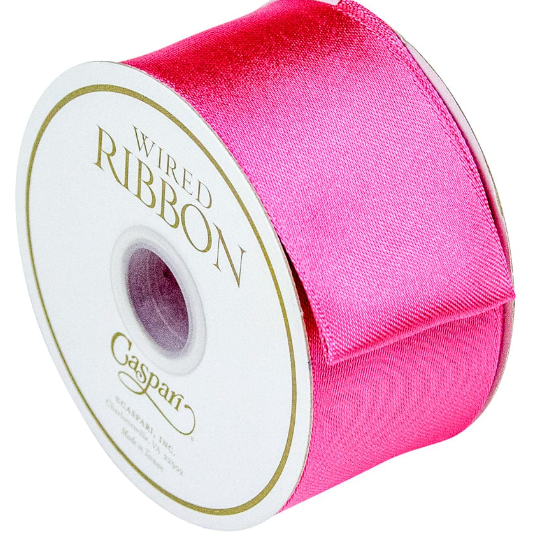 Solid Satin Bright Fuchsia Ribbon
