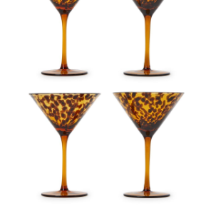Tortoise Martini Glasses
