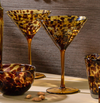 Tortoise Martini Glasses