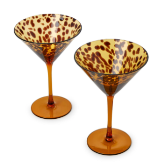 Tortoise Martini Glasses