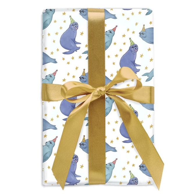 Birthday Seals in Sunnies Wrapping Paper
