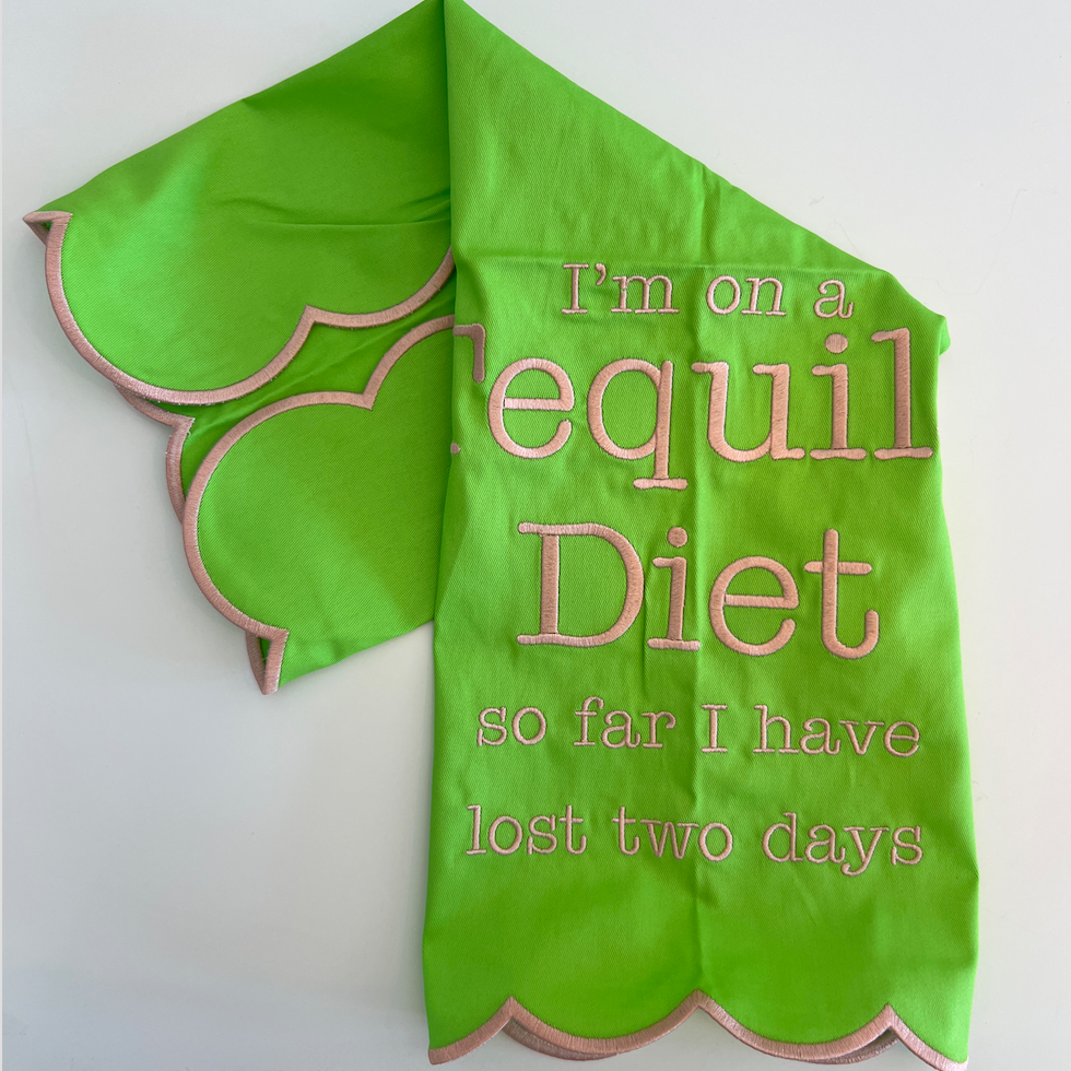 Tequila Diet Tea Towel