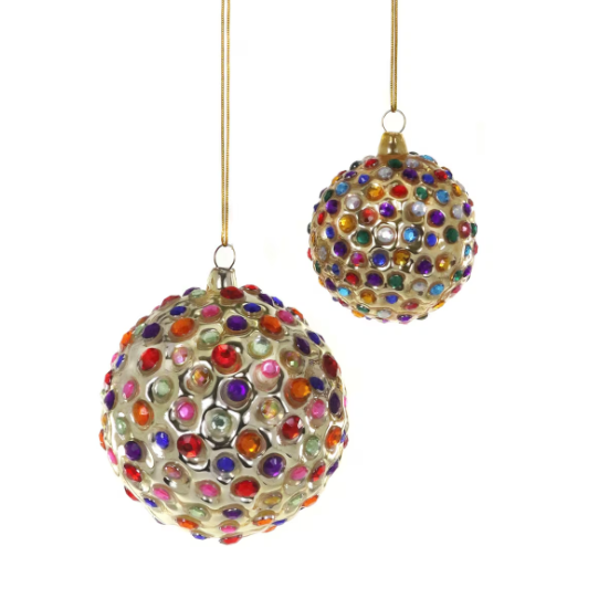 Jewel Encrusted Bauble Ornament