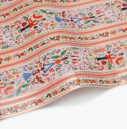 Holly Jolly Nutcracker Wrapping Paper