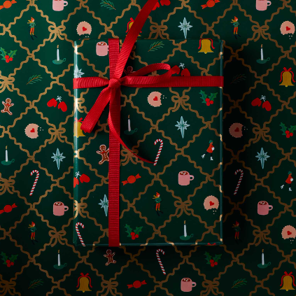 Holiday Argyle Wrapping Paper