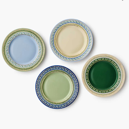 Delphine Porcelain Dessert Plate Set