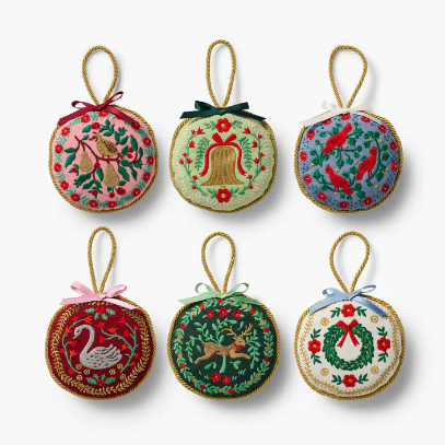 Christmastide Embroidered Ornament