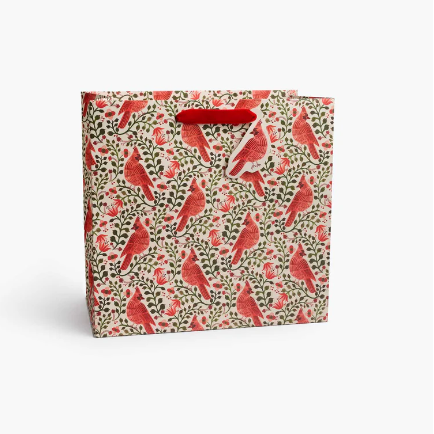 Christmas Cardinals Large Gift Bag