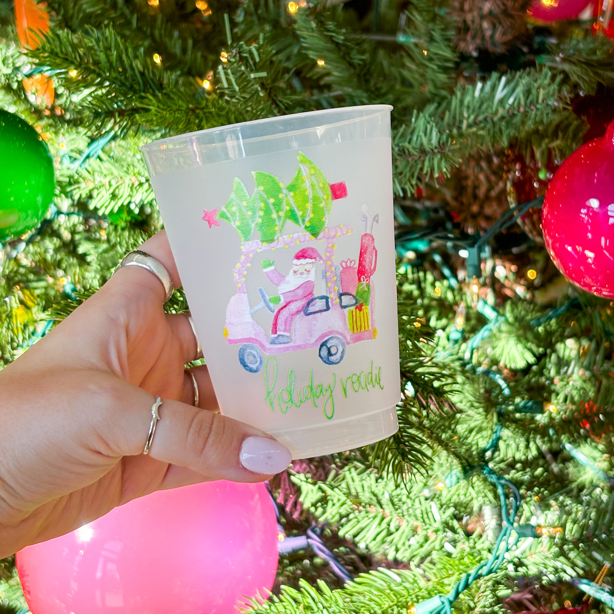 Holiday Roadie Shatterproof Cups