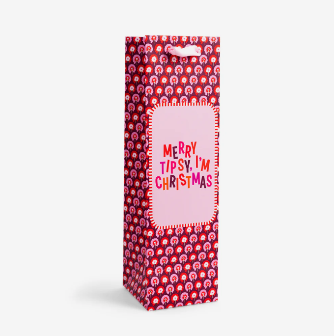 Merry Tipsy Wine Bag