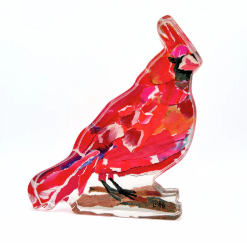 Visiting Cardinal Acrylic
