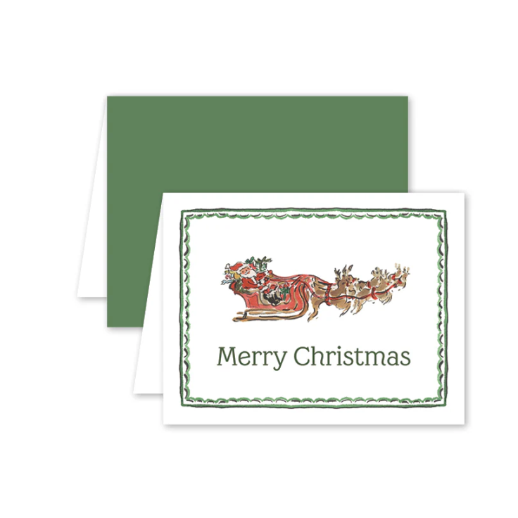 Kris Kringle Sleigh Boxed Card Set